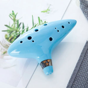 The Legend of Zelda Tears of The Kingdom Aiersi 12 Hole Ocarina Ceramic Alto C Legend of Ocarina Flute Music Instrument