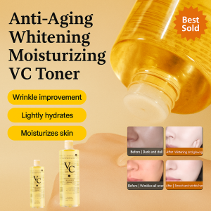 Facial Toner With VC Brightening Effect Moisturizing Deep Hydration Skin Repair Anti - Aging Formula Fine Line Diminisher Pore Shrinking Large Capacity Skincare Item