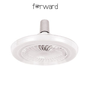 Quạt trần kèm đèn LED đui xoáy siêu sáng điều khiển từ xa 3 chế độ gió E27 Đèn trần LED hiện đại