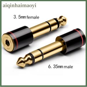 aiqinhaimaoyi 6.35mm 1/4 Male to 3.5mm 1/8 Female Connector Stereo Headphone Adapter Audio Jack Adapter for Aux Cable Headphone