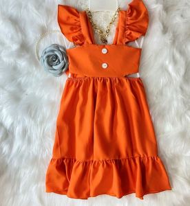 Váy bé gái 3 tầng Cam 8-23kg Angel Baby Thời Trang Thiết Kế