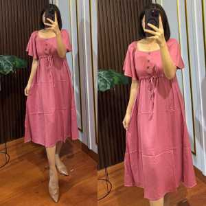 DRESS MAXI RAYON PREMIUM HOMEWARE BUSUI FRIENDLY PAKAIAN WANITA