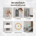 ชั้นวางของในครัวติดผนัง ชั้นเข้ามุมห้องน้ำ ชั้นวางเครื่องปรุง ห้องน้ำ ห้องครัว ชั้นอเนกประสงค์ไม่ต้องเจาะกำแพง ชั้นวางติดผนังพร้อมตะขอ. 