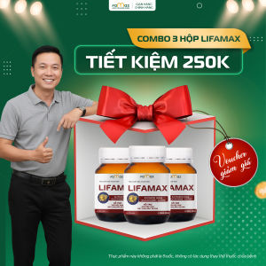 [TIẾT KIỆM 250K] Combo 3 Hộp Giải Độc Gan Lifamax – TPBVSK Hỗ Trợ Mát Gan Bảo Vệ Gan (Hộp 30 Viên)