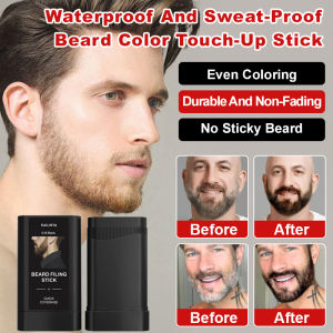 💕Waterproof and Sweat-Proof💕Beard Color Repair Stick Moisturizing Cleansing Foam Softens Beards Essential for Men胡须补色棒