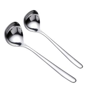 MOONGLADE Hot Pot Creative Cooking Stainless Steel Thicken Dining Dinner Scoop Soup Spoon Tableware Soup Ladle