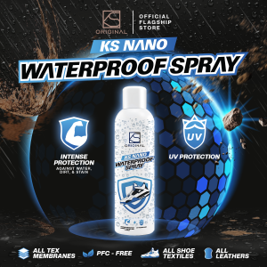 KS NANO WaterProof Spray Long-Lasting Protection Invisible Water Repellent for Shoes Sneakers Hats Clothes Bags KSORIGINAL
