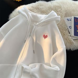 Áo khoác Nỉ Áo Hoodie Chất Vải Nỉ Cotton Ấm Áp Mềm Mịn Hình Trái Tim Love Art Nhỏ Xinh Dành Cho Bé (size từ 17-60kg)