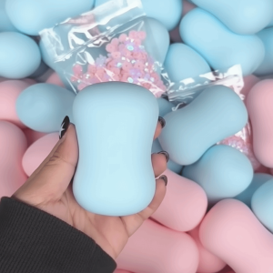 NOBLELUX Crunchy Soap Ball Shapeable Ultra-Thin Ice Skin Squeeze Soap Anxiety Relie Stress Ball for Stress Relieving