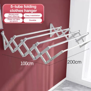 Sampayan Stainless Drying Rack for Clothes Hanger Stainless Wall Mounted Retractable Laundry Rack Outdoor Indoor