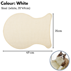 🇸🇬Anti Scratch Sofa Protector Natural Sisal Cat Scratcher Scratch Mats Scratching Pad Rug Scratch Pad