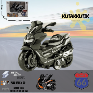 Mainan Diecast Motor Scooter Matic Yamaha Nmax Skala 1:36