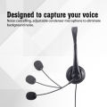 Wired Headset with Mic Noise Cancellation Headphone 3.5mm/USB 2.0 Stereo Business Headphones for Computer PC. 