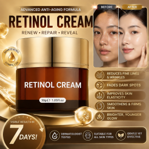 🔥 Ellen Ella 4X Retinol Cream Serum | Pore Care | Skin Brightening | Smooth Skin | Acne-Prone Skin | Pimple Mark Care | Acne Mark Care | Dark Spot Care | Scar Appearance | Uneven Tone Care | Fine Line Care | Skin Hydration | Radiant Complexion | Youthful