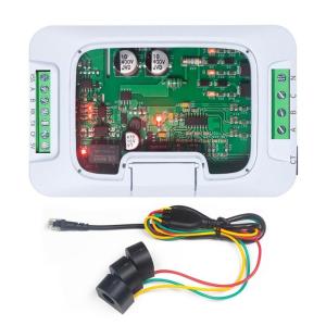 Clear View Three Phase AC Energy Meter Module Power Monitor for KWh Frequency Energy Meter Wattmeter DIN Rail 100A