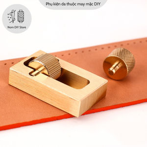 Hộp Lăn Sơn Cạnh Da Chất Đồng Thau Dụng Cụ Đồ Nghề Làm Da Túi Xách Bóp Ví Thủ Công Handmade DIY