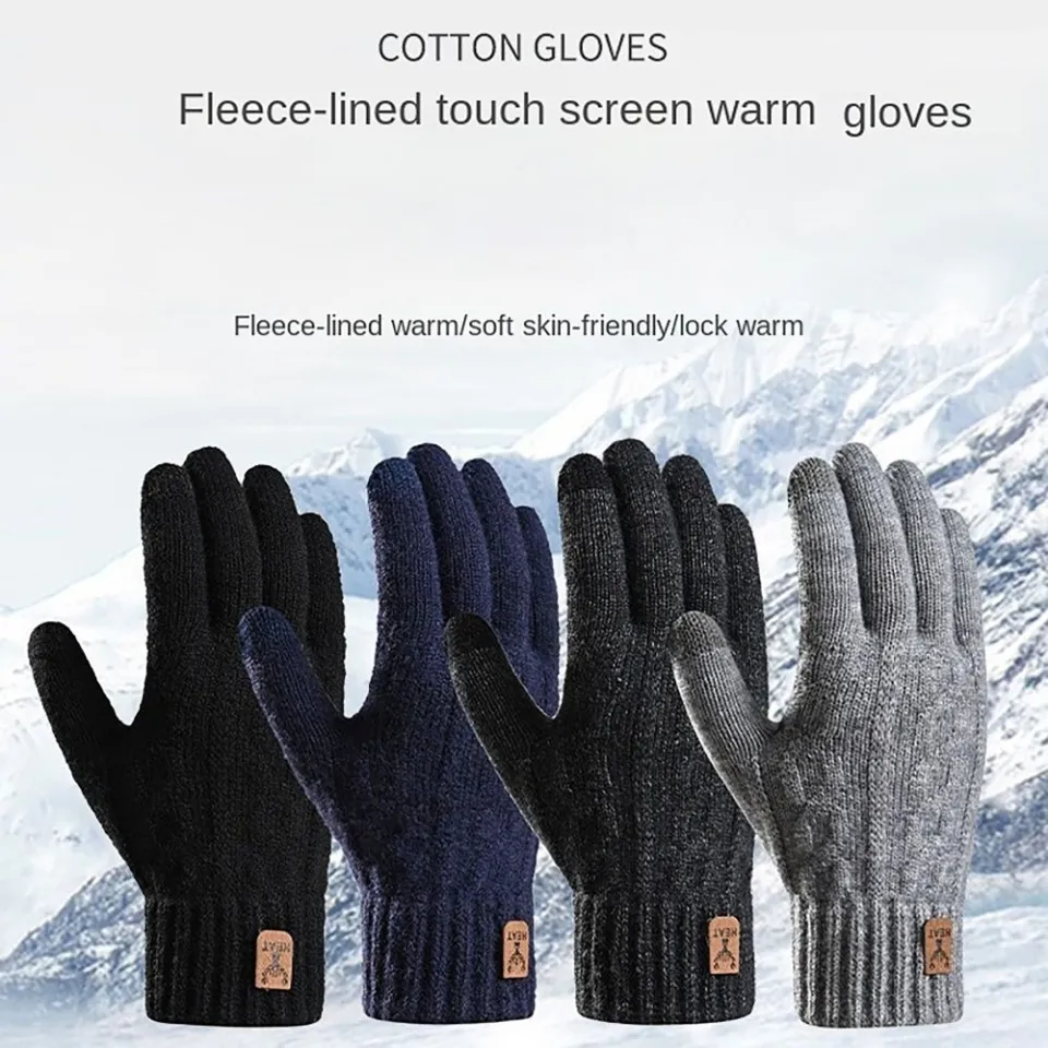 NQSW Sensitive Touch Winter Gloves Waterproof Windproof Cotton