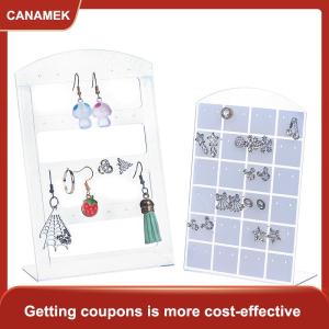 【CANAMEK】 Vòng Cổ Vòng Đeo Tay Bông Tai Đồ Trang Sức Treo Phụ Kiện Hiển Thị Tủ Quần Áo Earing Đứng Cho Nhựa Earingstand