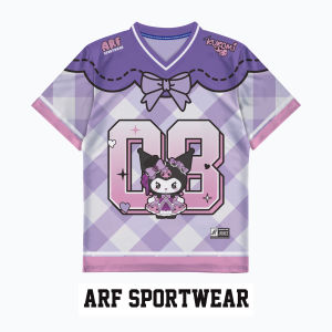 Jersey Kuromi Anak Wanita | Full Print Ungu Coquette Sport