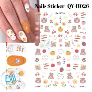 Sticker Dán Móng Tay 3D Dạng Decal Dán Móng Chống Nước TH QY DD Nails Series Hoạ Tiết Hoạt Hình Nhiều Mẫu