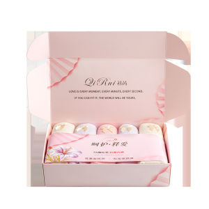 【Five-piece Gift Box】Underwear Gift Set 5-Pack Mid Rise Breathable Cotton Panties Soft Comfortable Waistband Hygienic Antibacterial Packaged Underwear Set Breathable Cotton Panties