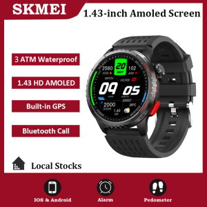 SKMEI WATCH B77 Smartwatch|1.43AMOLED Screen|Built-in GPS|3 ATM Waterproof|Bluetooth Phone Call|100+ Sports Modes