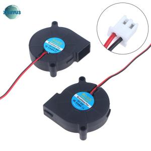 XUNYU3 5015 5V 12V 24V tay áo mang không chổi than cho RepRap Prusa i3 DC Quạt làm mát Turbo Fan 5015S 3D bộ phận máy in Fan