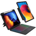 GOOJODOQ For iPad Magnetic Removable case with Bluetooth Backlit Trackpad Keyboard Compatible With iPad 7gen 8gen 9gen 10.2inch iPad Air3 10.5inch Air4/5 10.9inch iPad Pro 11/12.9. 