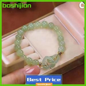 bashijian Summer Valentines Day Gift Love Heart Beads Charm Bracelet for Women Girl Fashion Natural Bracelet To Love Jewelry Gifts