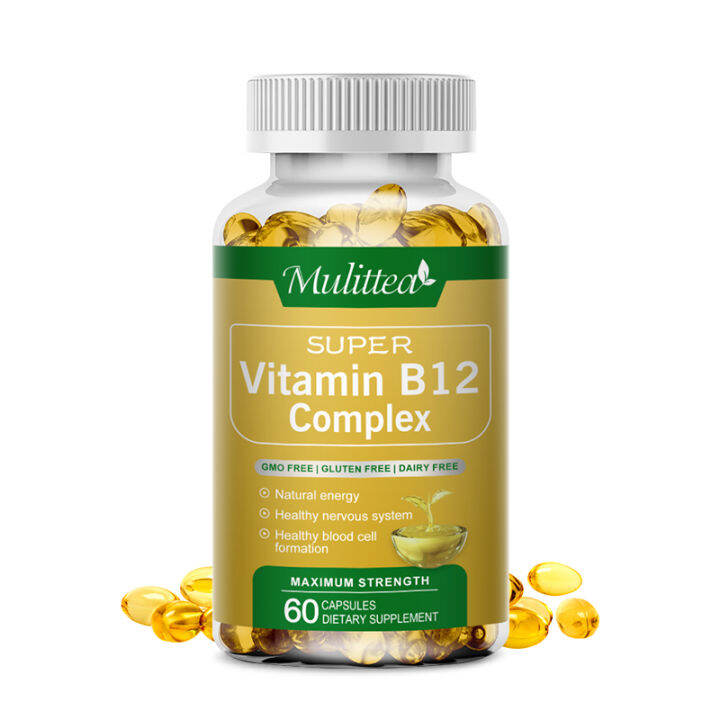 Vitamin B12 Complex 1000 Mcg/B12 For Adults Dietary Supplement For ...