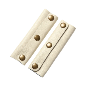 2 Pieces Soft PU Leather Grip Cover for Luggage Handle Fashionable Bag Handle Wrap for Professionals Women