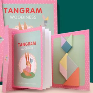 Mainan Edukasi Anak 1 Tahun Ke Atas Tangram Magnetic Montessori Puzzle Wooden Block MK108