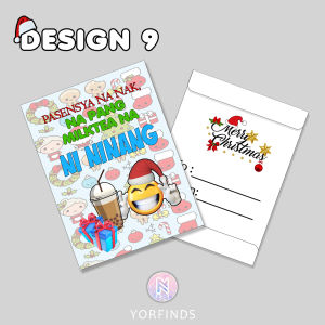CHRISTMAS WITTY ANGPAO / PERSONALIZED CHRISMAST ENVELOPE (OPEN FOR CUSTOMIZE)