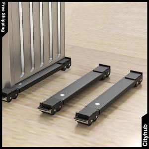 24 Wheel Washing Machine Support Stand Extendable Washing Machine Base Holder Furniture Moving Tool for Kitchen Bathroom