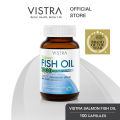 Vistra Salmon Fish Oil 1000mg Plus Vitamin E - วิสทร้า น้ำมันปลาแซลมอน 1000 มก. ผสมวิตามินอี (100 เม็ด). 