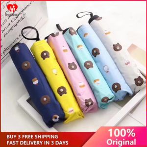 Bear Folded Umbrella Adorable Cute Design Sun & Rain Protection Umbrella Cover