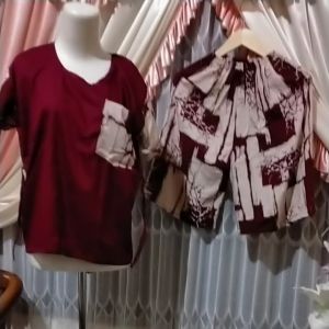 SETELAN BABY DOOL KOMBINASI PENDEK BALI Wanita Dewasa satu kilo muat 4 pcs