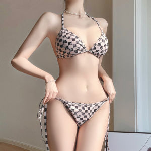 ส่งไวจากไทย ชุดชั้นในบิกินี ชนิดผ้าแถบ พิมพ์ลายการ์ตูน สไตล์เซ็กซี่ สำหรับผู้หญิง 2412