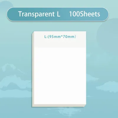 200Sheets Transparent Sticky Notes waterproof Memo List Notepad Student Office Stationery