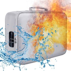 tas dokumen / kotak penyimpanan / arsip koper / tempat berkas/Tas Travel Paspor Gadget Organizer Double Zipper Lock Waterproof