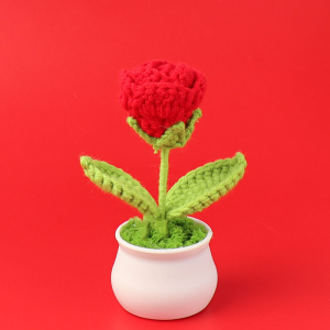 TURTLE Crochet Mini Potted Flower Colourful Office Decor Living Room Decoration