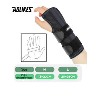 Băng nẹp cổ tay có 3 thanh nẹp cố định khớp cổ tay chính hãng Aolikes AL-1688