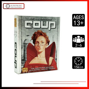 CoupOriginal Board Game Cards Game in English (The Dystopian Universe)