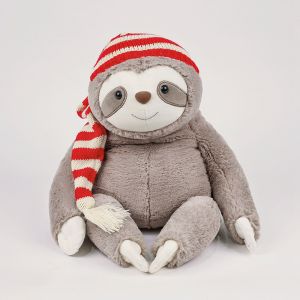 4 Sizes Adorable Christmas Sloth Wearing Santa Hat Plush Toys Soft Cartoon Huggable Sloth Doll Kawaii Decor For Home/Party2026