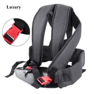 Double Shoulder Strap Harness For Brush Cutter And String Trimmer With Comfortable Pads And Adjustable Waist Band