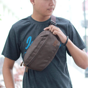 Pusiill Waistbag Pria Tas Selempang Cowok Distro Casual Slingbag Weistbag 011