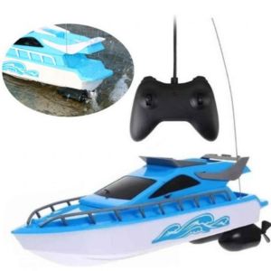 BANZU Water Play Remote Control Speedboat High Speed Waterproof RC Boat Kids Toy Wireless Electronic Boat Children Gifts