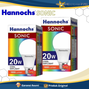 Bohlam Lampu LED Hannochs Sonic 20WATT Cahaya Putih Cool Daylight Desain Elegan Dengan Frosted Cover - GARANSI RESMI