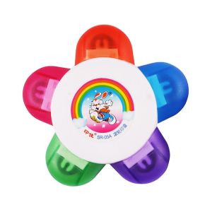 EDDY SONG Colorful 5 in 1 Children Gift Scrapbooking Journaling Hand Account Decorative Stamp DIY Craft Stamp Seal Roller Stamps Drawing Diary Tool