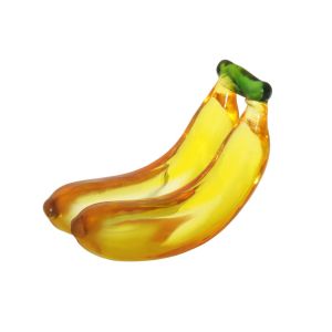 CINDYKHBKJ Cute Crystal Fruit Figurine Handmade Mini Simulation Banana Ornaments Simple Cartoon  Fruit Ornaments Collectible